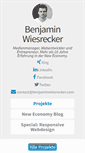 Mobile Screenshot of benjaminwiesrecker.com